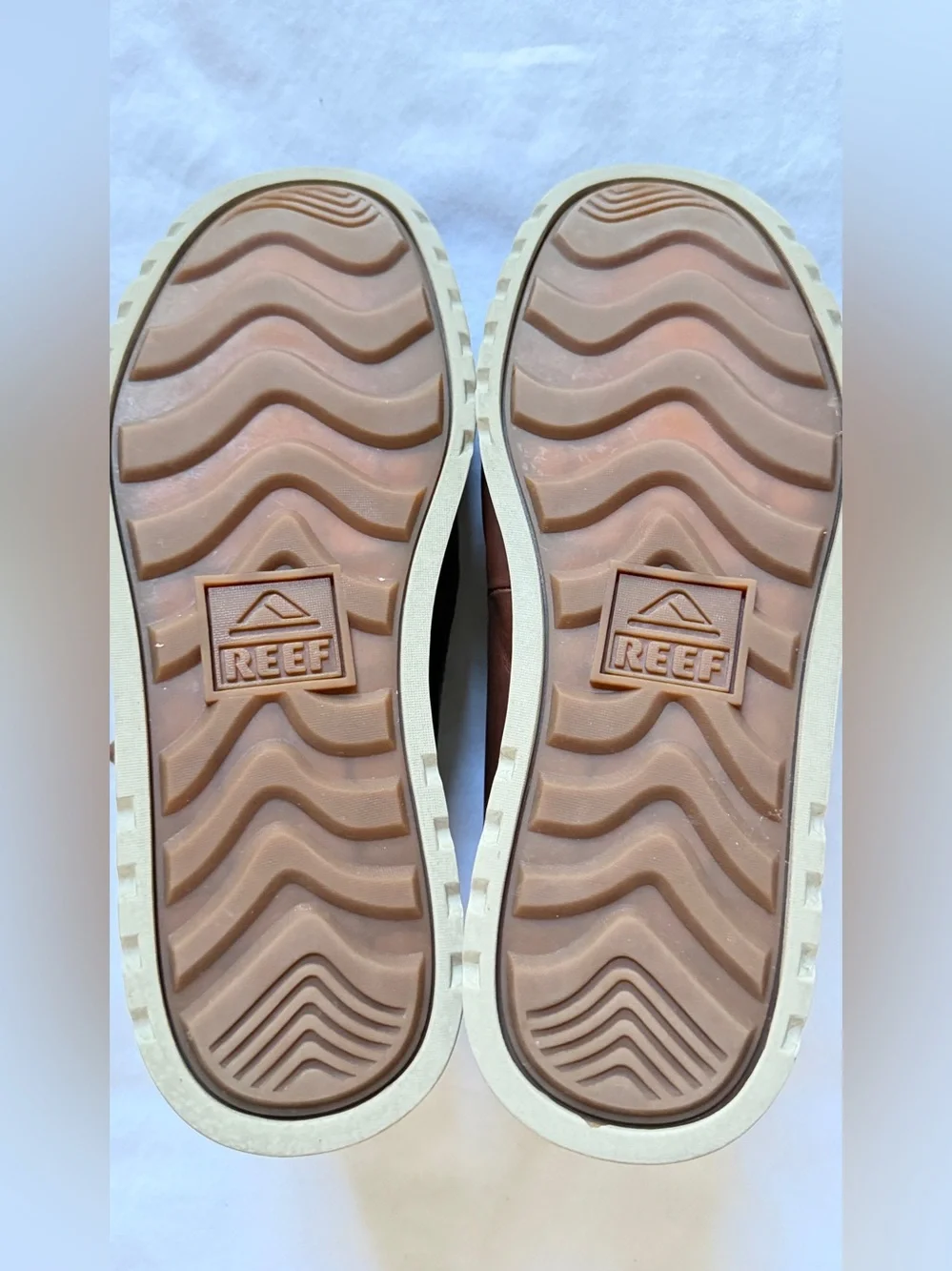 REEF Leather Chukka Boots Men US 10 Brown Portugal Cork Insole